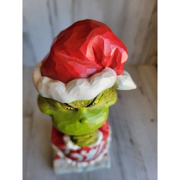 Jim Shore 6008893 large 20" Grinch lawn decor centerpiece RARE figure enesco Xma - Picture 4 of 8